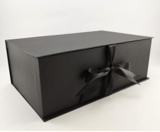 Caja decorativa tipo libro con cinta de raso 36 x 16 x 12 cm