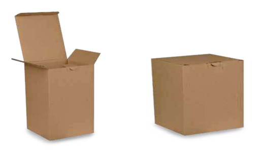 Caja plegadiza cubo rectangular 13.5 x 13.5 x 20 cm