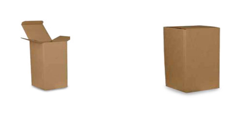 Caja plegadiza semicubo 18 x 6 x 17 cm