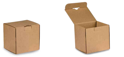 Caja plegadiza tipo solapa 33 x 26 x 9.5 cm