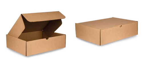 Caja plegadiza solapa mediana 20 x 19 x 7.5 cm