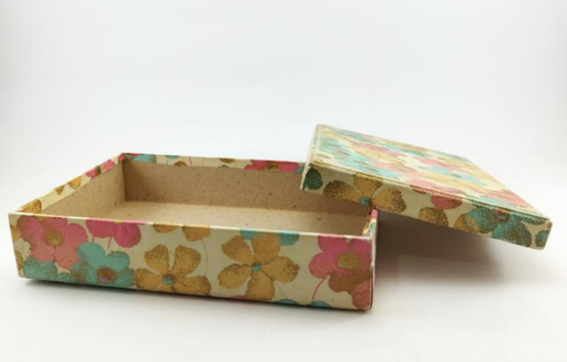 Caja decorativa tapa y base 16 x 20 x 6 cm