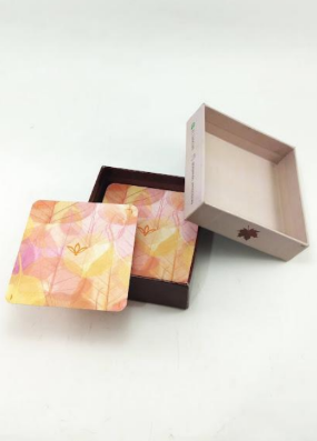 Caja decorativa para cartas angelicales 12 x 12 x 4 cm